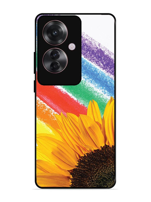 Oppo F25 Pro 5G Sunflower on Colourful Lines