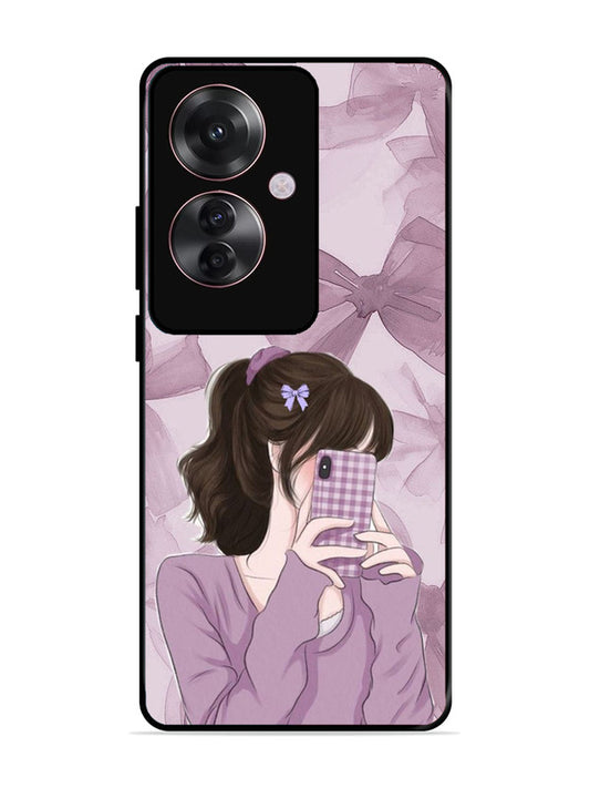 Oppo F25 Pro 5G Pinky Girl taking selfie
