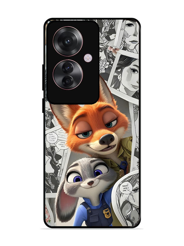 Oppo F25 Pro 5G Cute Nick wilde and judy hopps