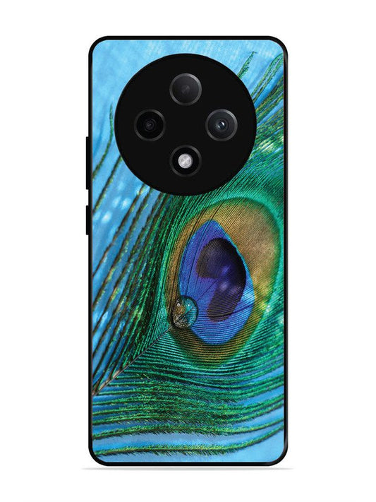 oppo f27 pro plus 5g A drop on Peacock Feather
