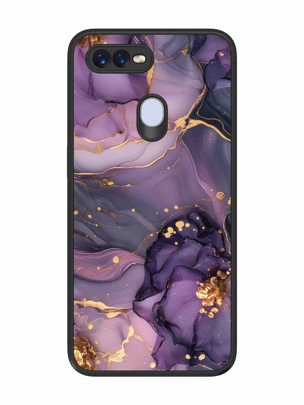 Oppo F9 Royal Orchid Theme Marble
