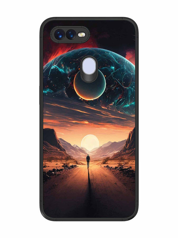 Oppo F9 Sunset with space scene