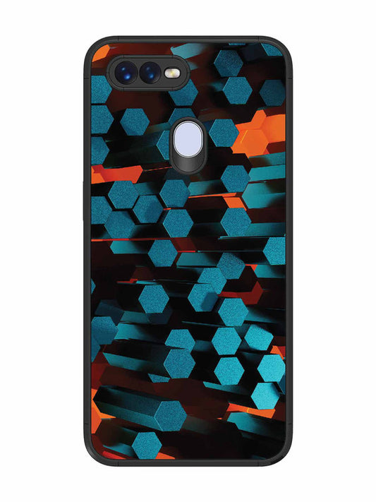 Oppo F9 Hexagon 3D Abstract