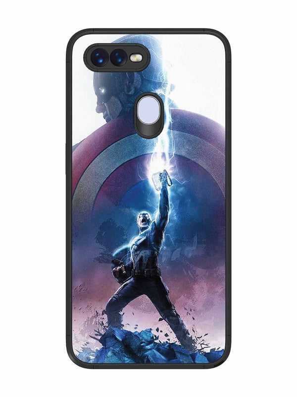 Oppo F9 captain america thor hammer lightning