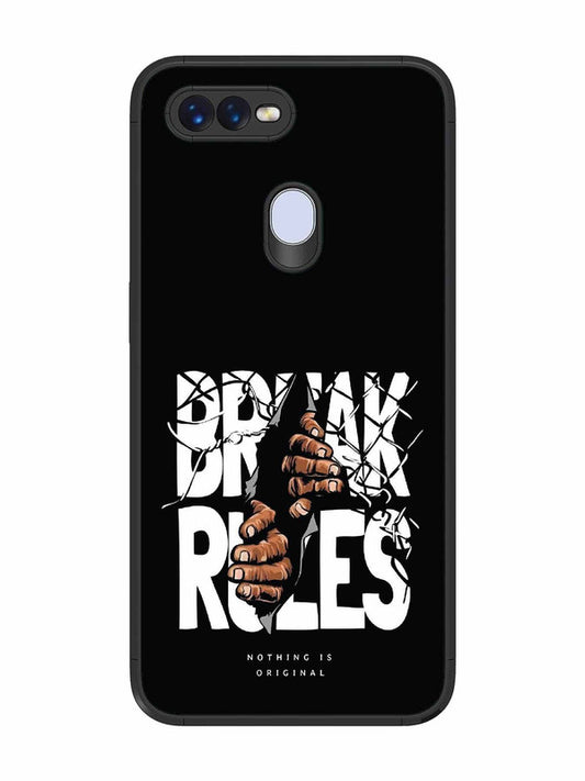 Oppo F9 Break Rules Gritty Typography Art