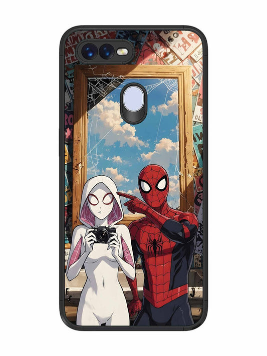 Oppo F9 Spiderman and Spiderwoman