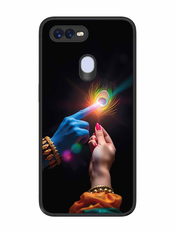 Oppo F9 Radha Krishna touching feather