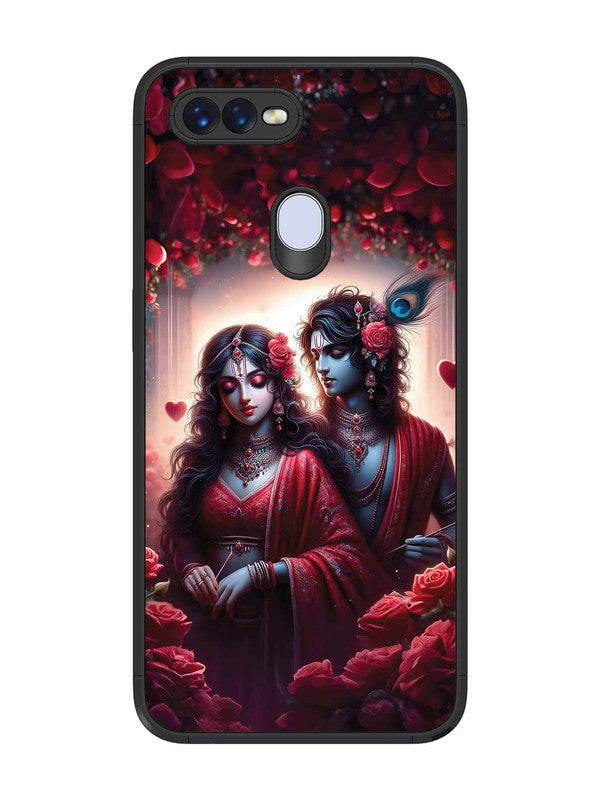 Oppo F9 Couples in Red theme like Radha Krishna