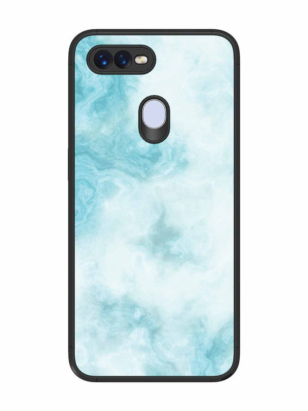 Oppo F9 Pro Light Blue with White Ocean Marble