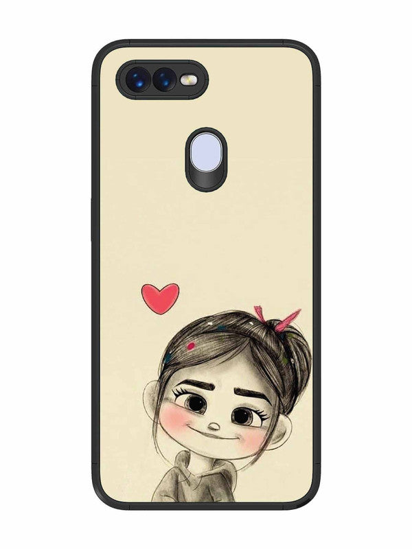 Oppo F9 Pro Cute Girl Looking at You