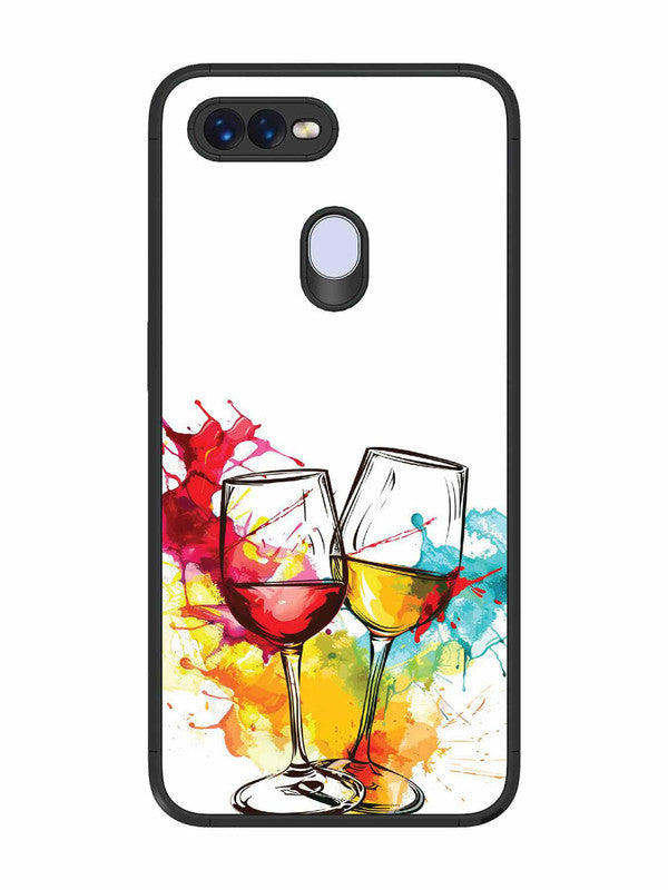 Oppo F9 Pro Colorful wine glasses