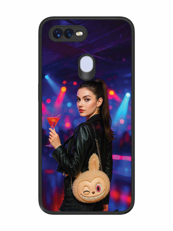 Oppo F9 Pro Girl with Labubu Purs