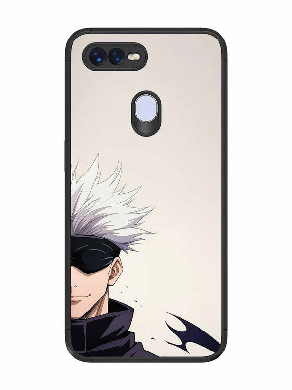 Oppo F9 Pro White Hair Sorcerer Satoru Gojo