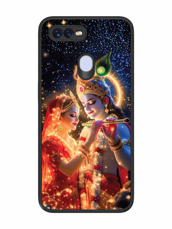 Oppo F9 Pro Radha Krishna posing with flute