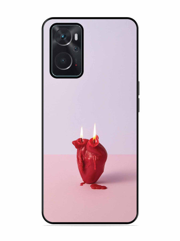 Oppo K10 4G A Lighted Heart Candle