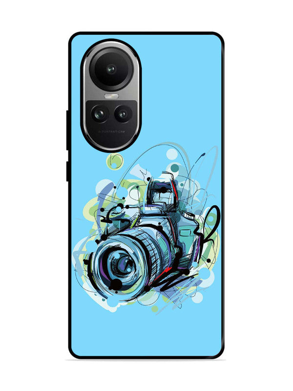 Oppo RENO 10 5G Camera Blue Background