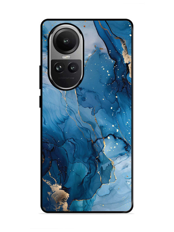 Oppo RENO 10 5G Oceanic Pattern with Golden Sprinkles