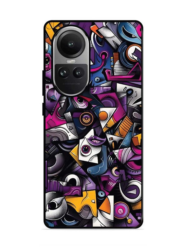 Oppo RENO 10 5G Abstract Geometric Graffiti Chaos