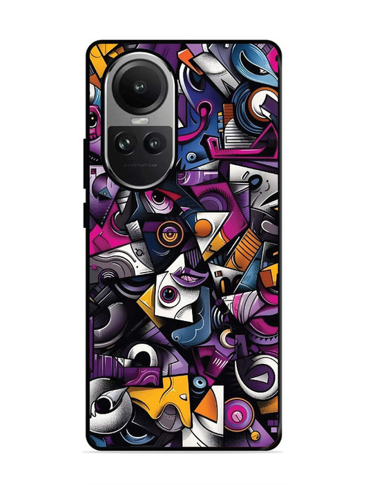 Oppo RENO 10 5G Abstract Geometric Graffiti Chaos