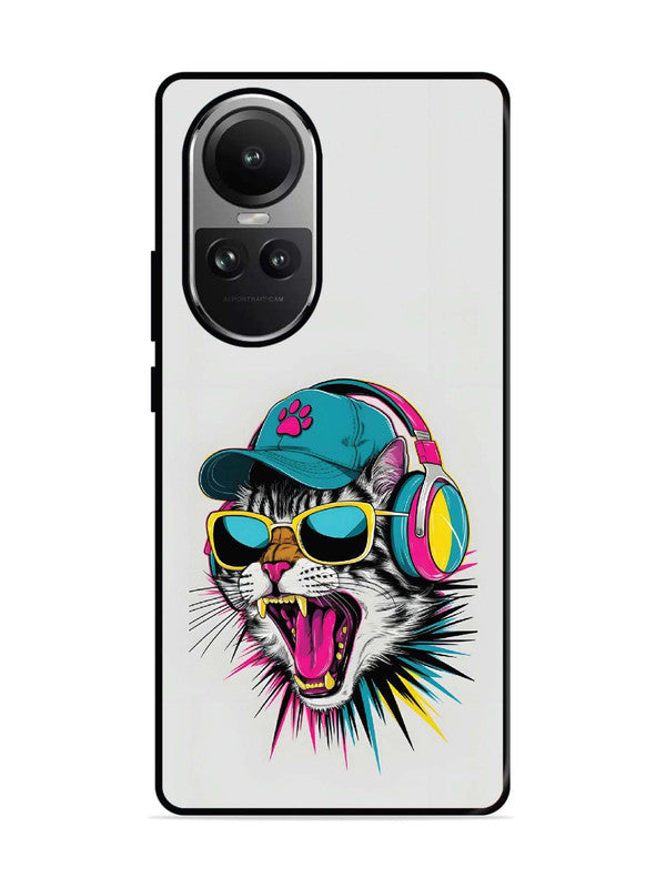 Oppo RENO 10 5G Neon Pop Art DJ Cat Vibe