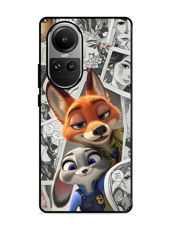 Oppo RENO 10 5G Cute Nick wilde and judy hopps