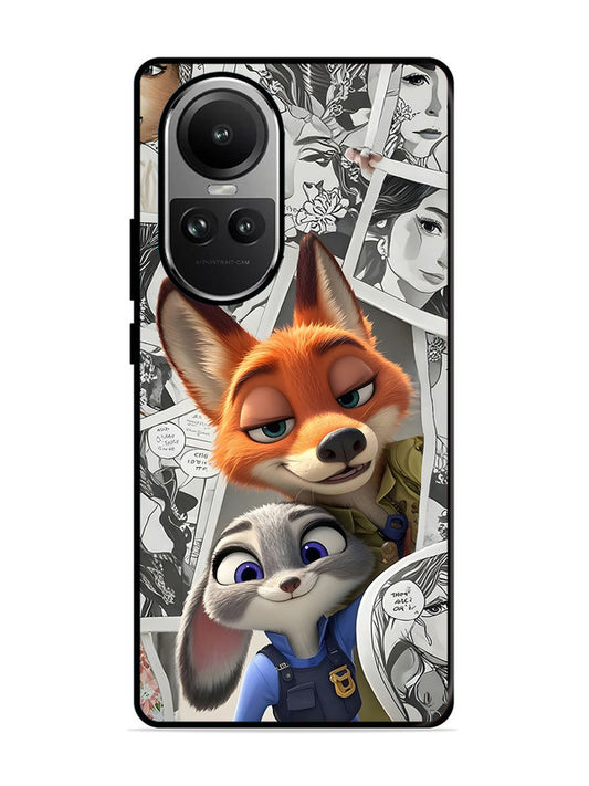 Oppo RENO 10 5G Cute Nick wilde and judy hopps