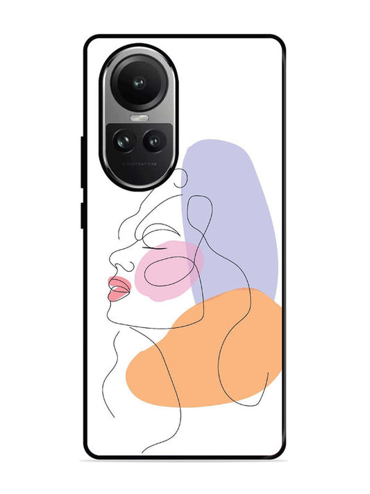 Oppo RENO 10 Pro 5G Line Art Girl Face