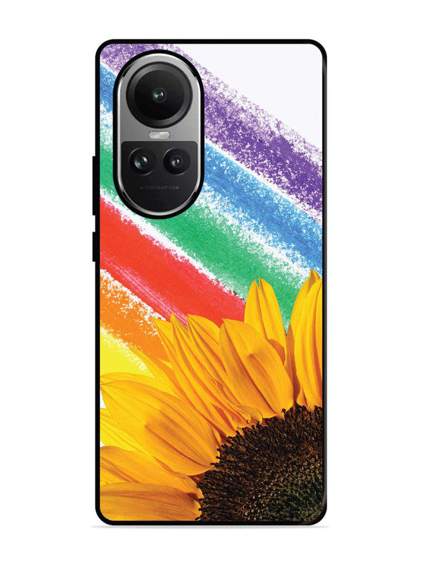 Oppo RENO 10 Pro 5G Sunflower on Colourful Lines
