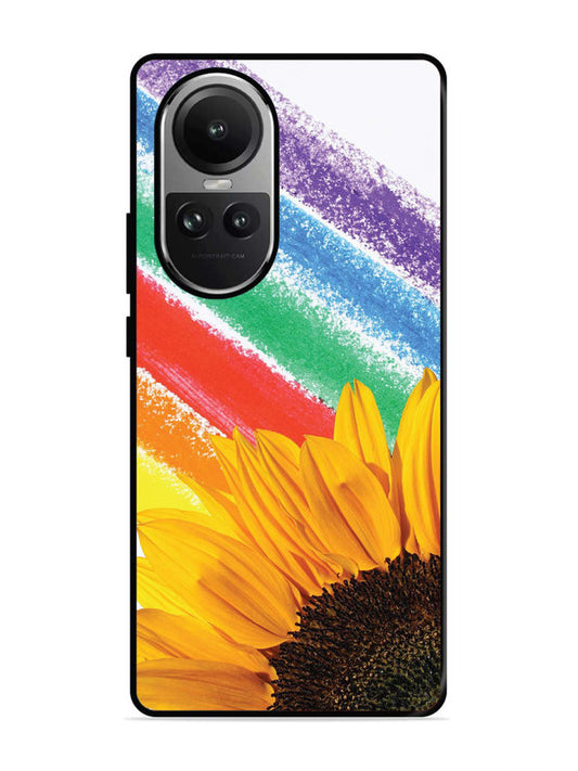 Oppo RENO 10 Pro 5G Sunflower on Colourful Lines