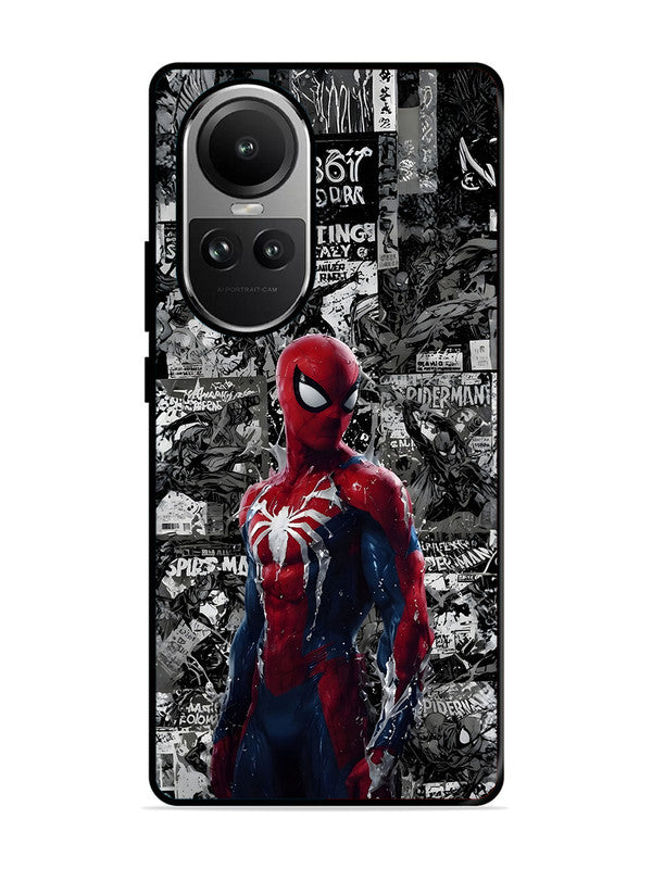 Oppo RENO 10 Pro 5G Spiderman Highlighted on News Paper