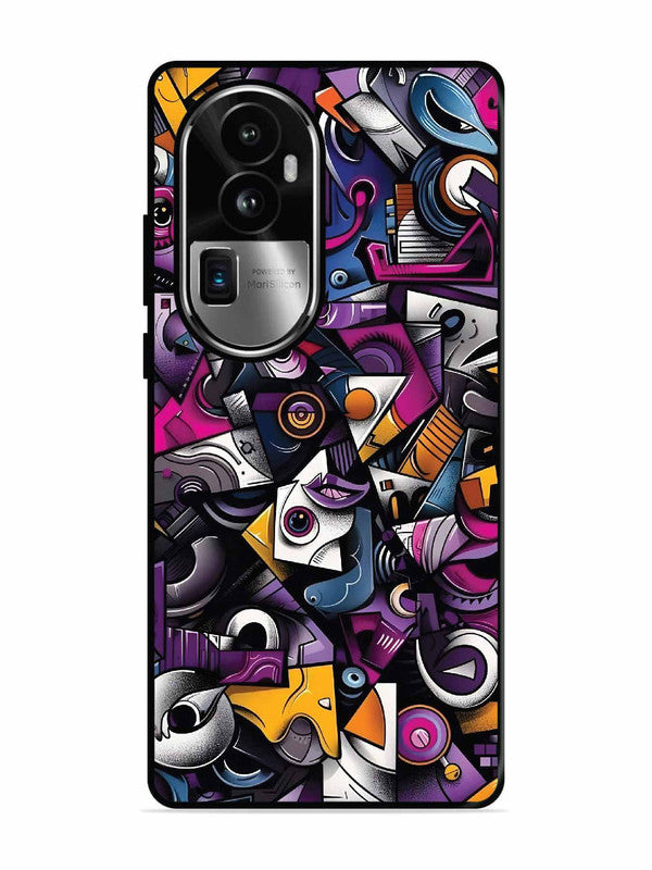 Oppo RENO 10 Pro Plus Abstract Geometric Graffiti Chaos