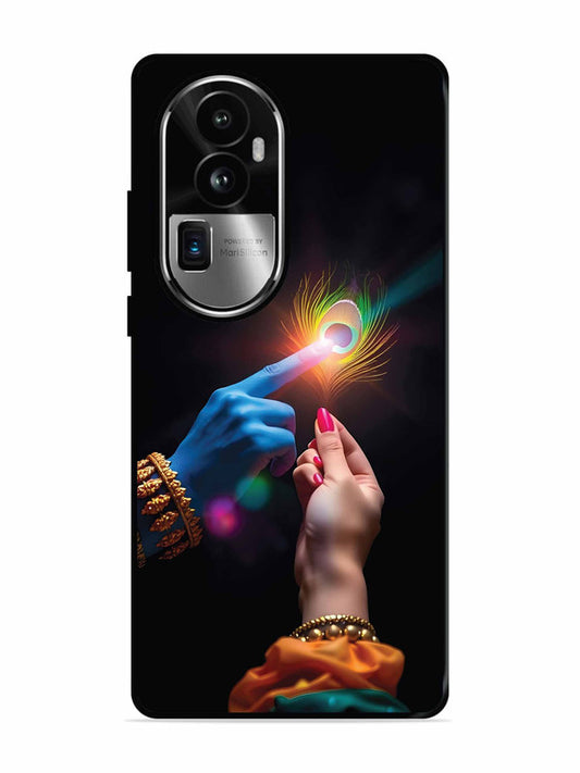 Oppo RENO 10 Pro Plus Radha Krishna touching feather