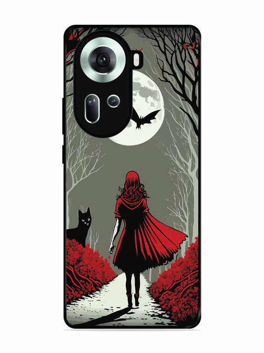 Oppo RENO 11 5G Scarlet Girl in Red Forest