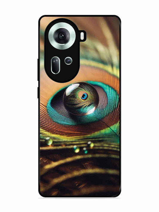 Oppo RENO 11 5G Water Drop On Peacock Feather
