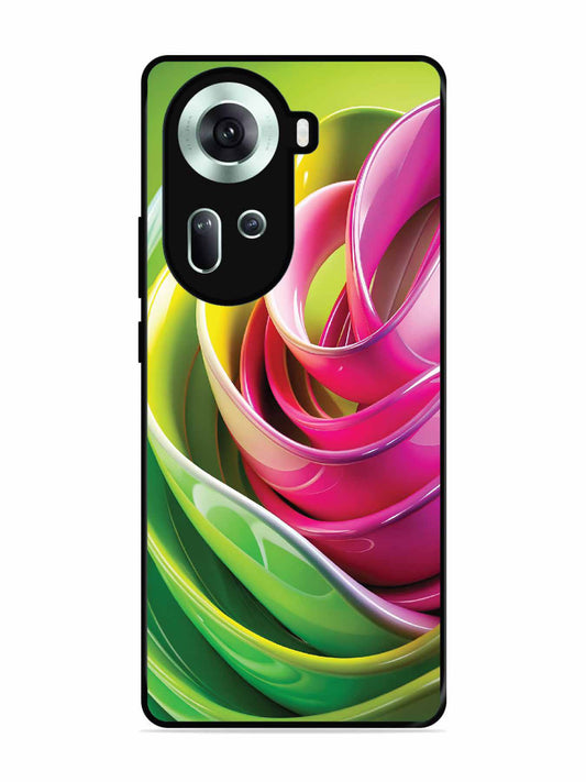 Oppo RENO 11 5G Vibrant Swirl Glossy Ribbon Art