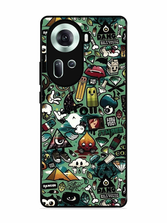 Oppo RENO 11 5G Pop Art Doodle Graffiti Collage