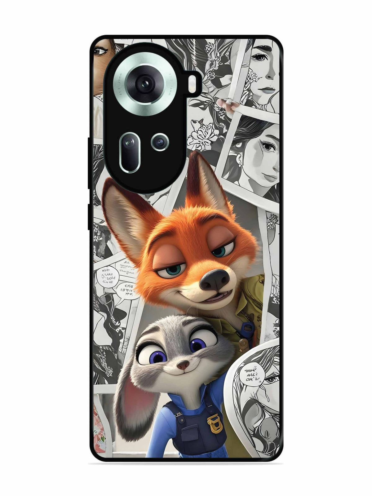 Oppo RENO 11 5G Cute Nick wilde and judy hopps