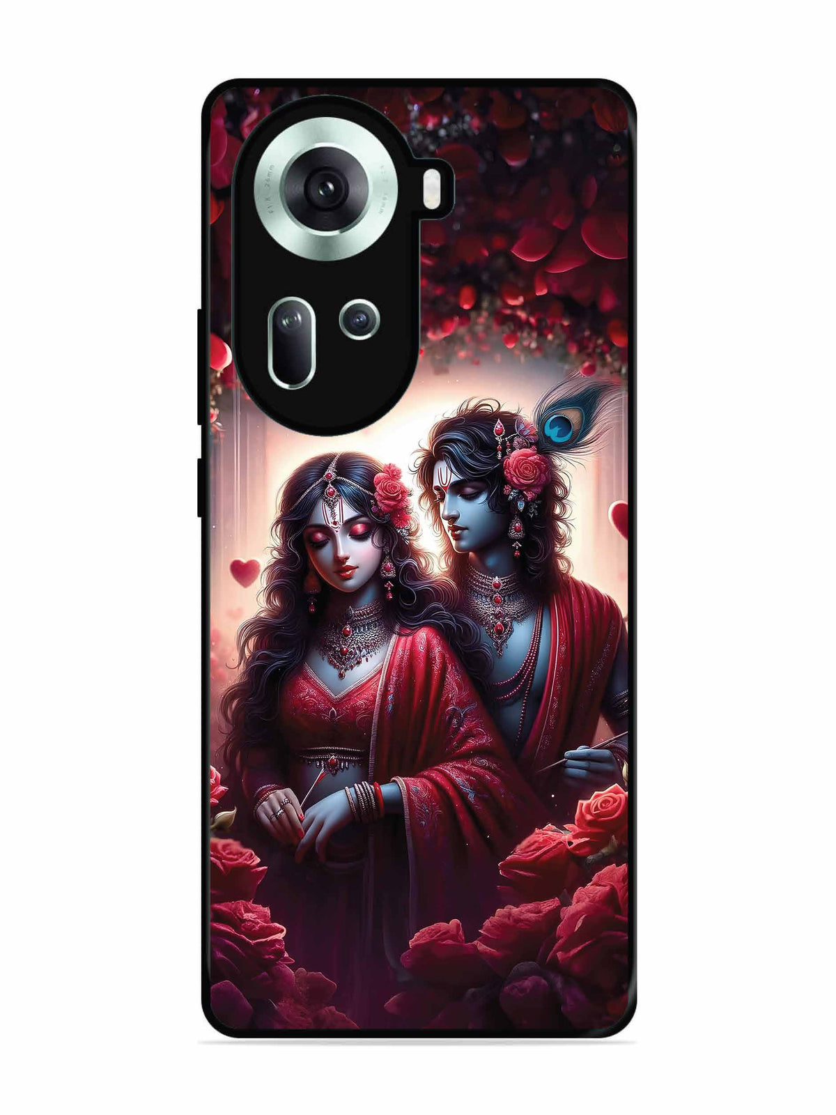 Oppo RENO 11 5G Couples in Red theme like Radha Krishna
