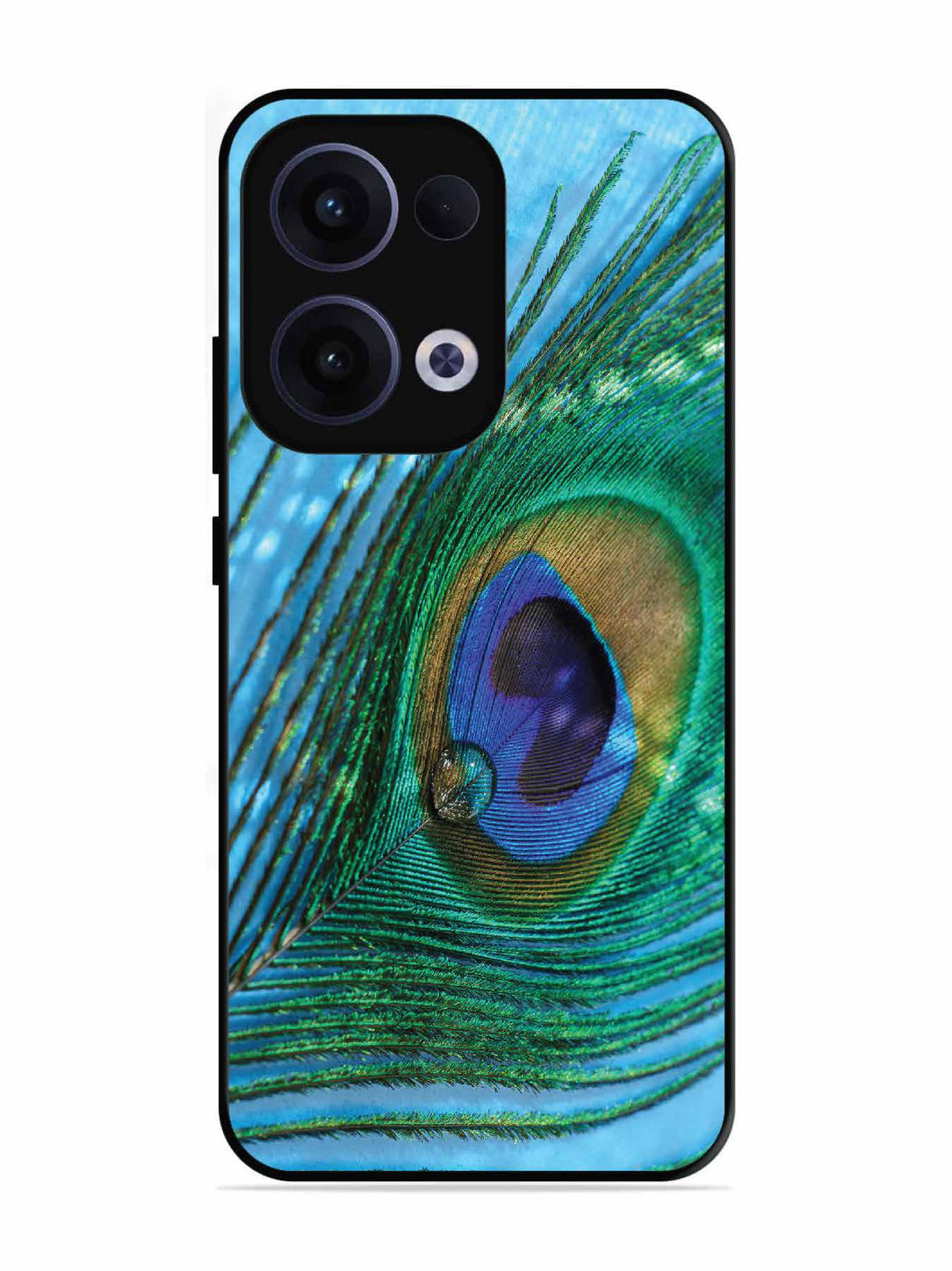 Oppo RENO 13 5G A drop on Peacock Feather