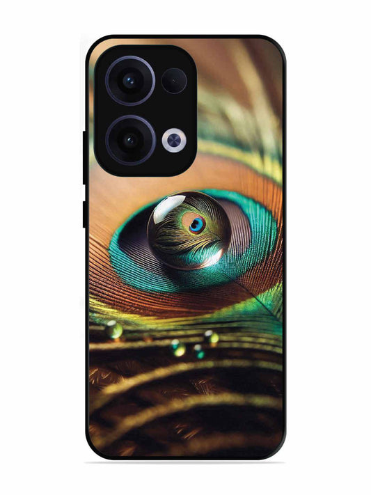 Oppo RENO 13 5G Water Drop On Peacock Feather