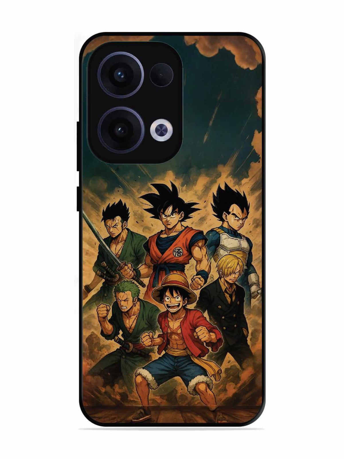 Oppo RENO 13 5G OnePiece n Dragon Ball Z in one team