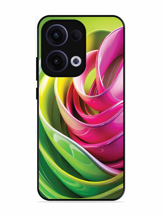 Oppo RENO 13 5G Vibrant Swirl Glossy Ribbon Art