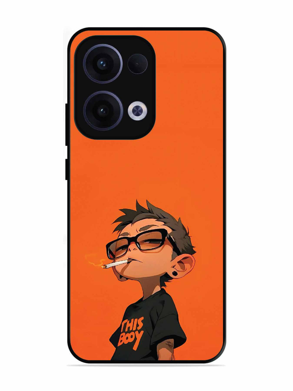 Oppo RENO 13 5G Vibrant Orange Attitude Cartoon