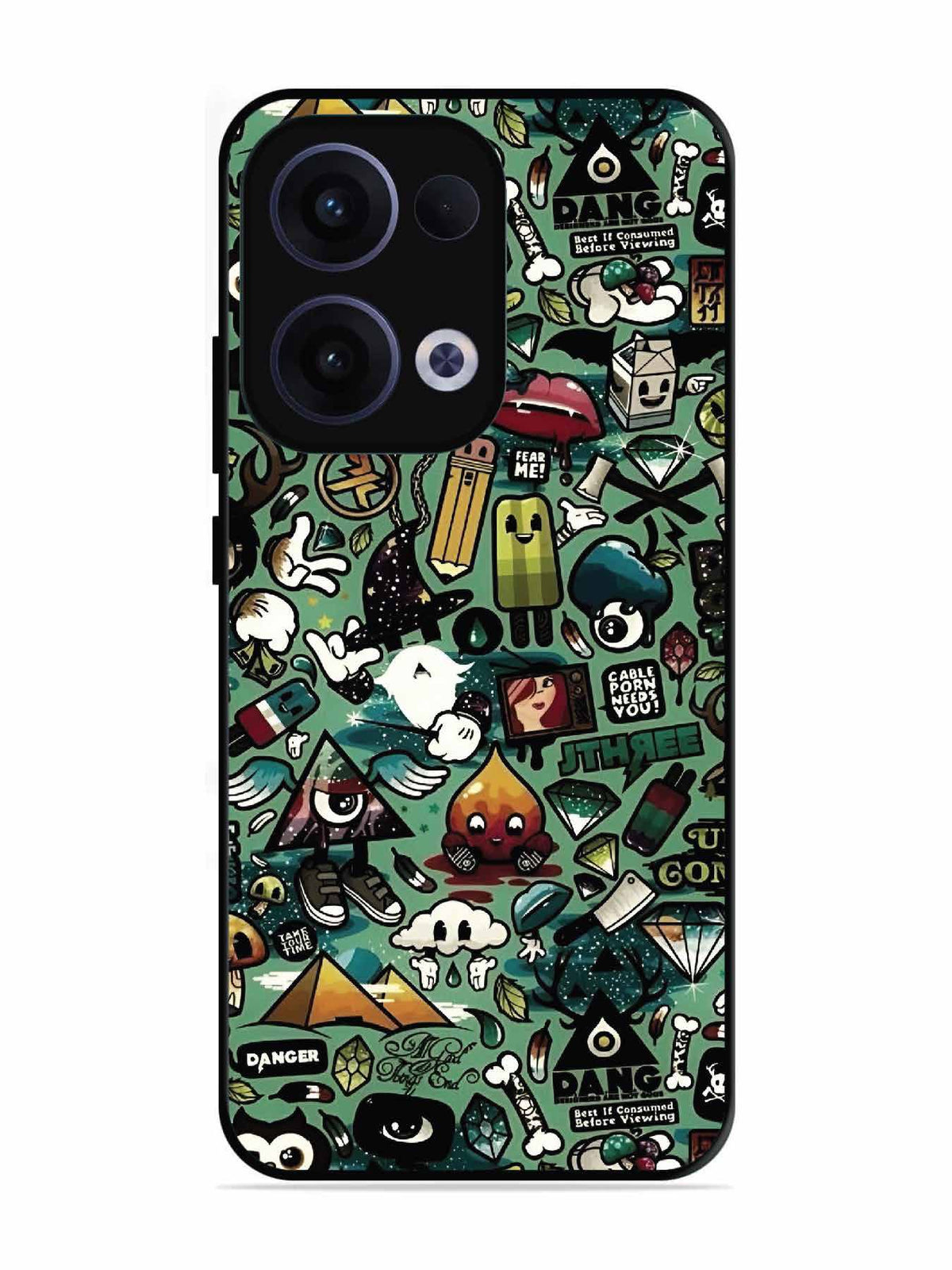 Oppo RENO 13 5G Pop Art Doodle Graffiti Collage