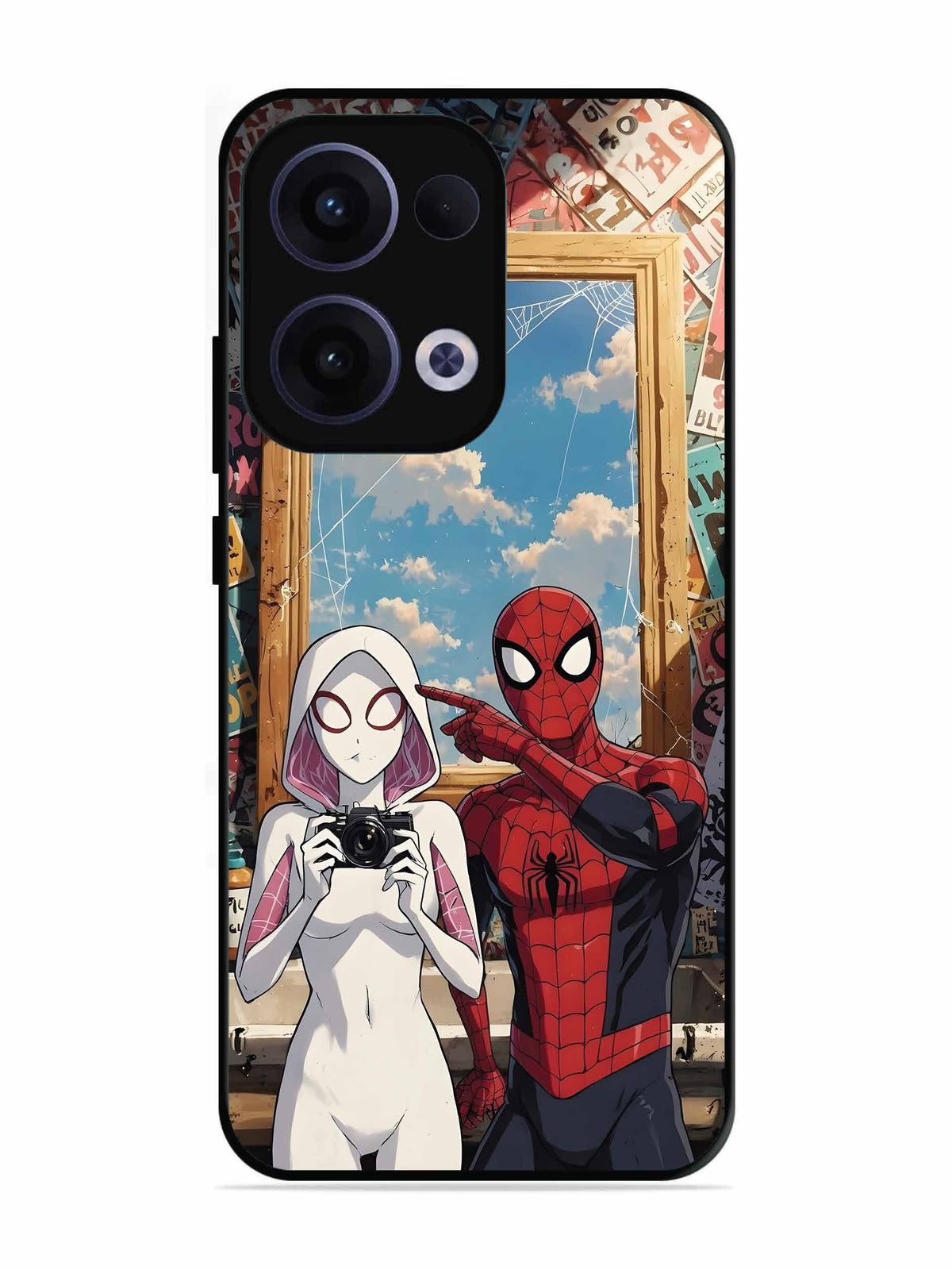 Oppo RENO 13 5G Spiderman and Spiderwoman