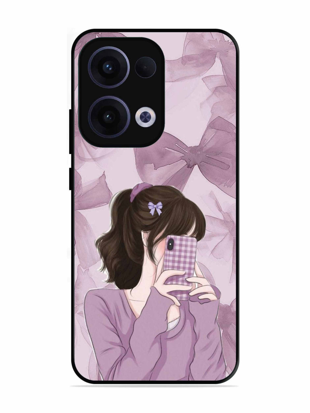 Oppo RENO 13 5G Pinky Girl taking selfie