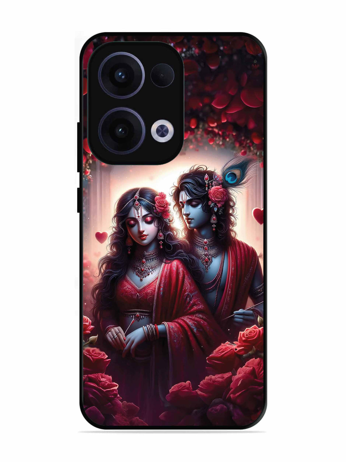Oppo RENO 13 5G Couples in Red theme like Radha Krishna