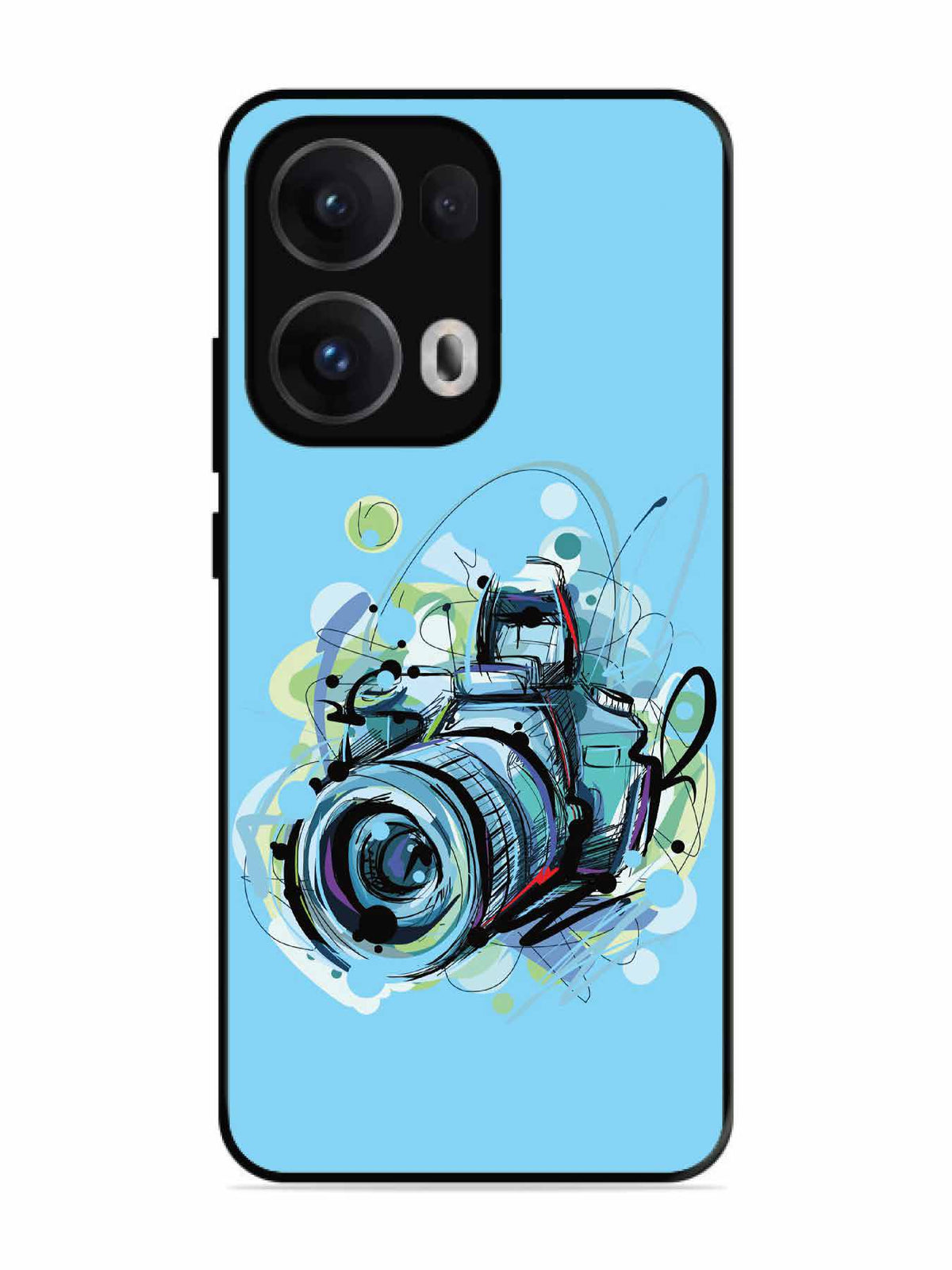 Oppo RENO 13 Pro Camera Blue Background