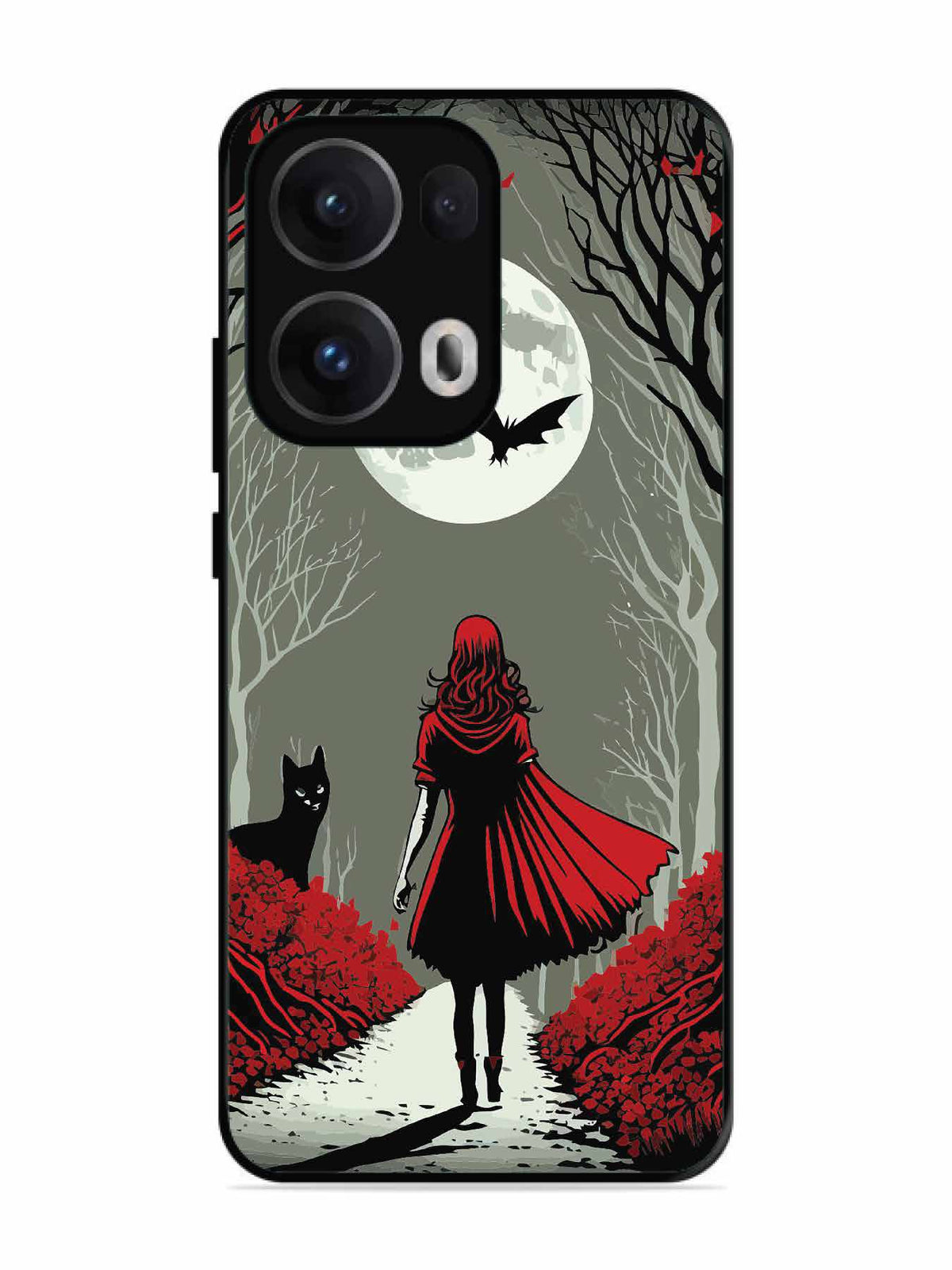 Oppo RENO 13 Pro Scarlet Girl in Red Forest