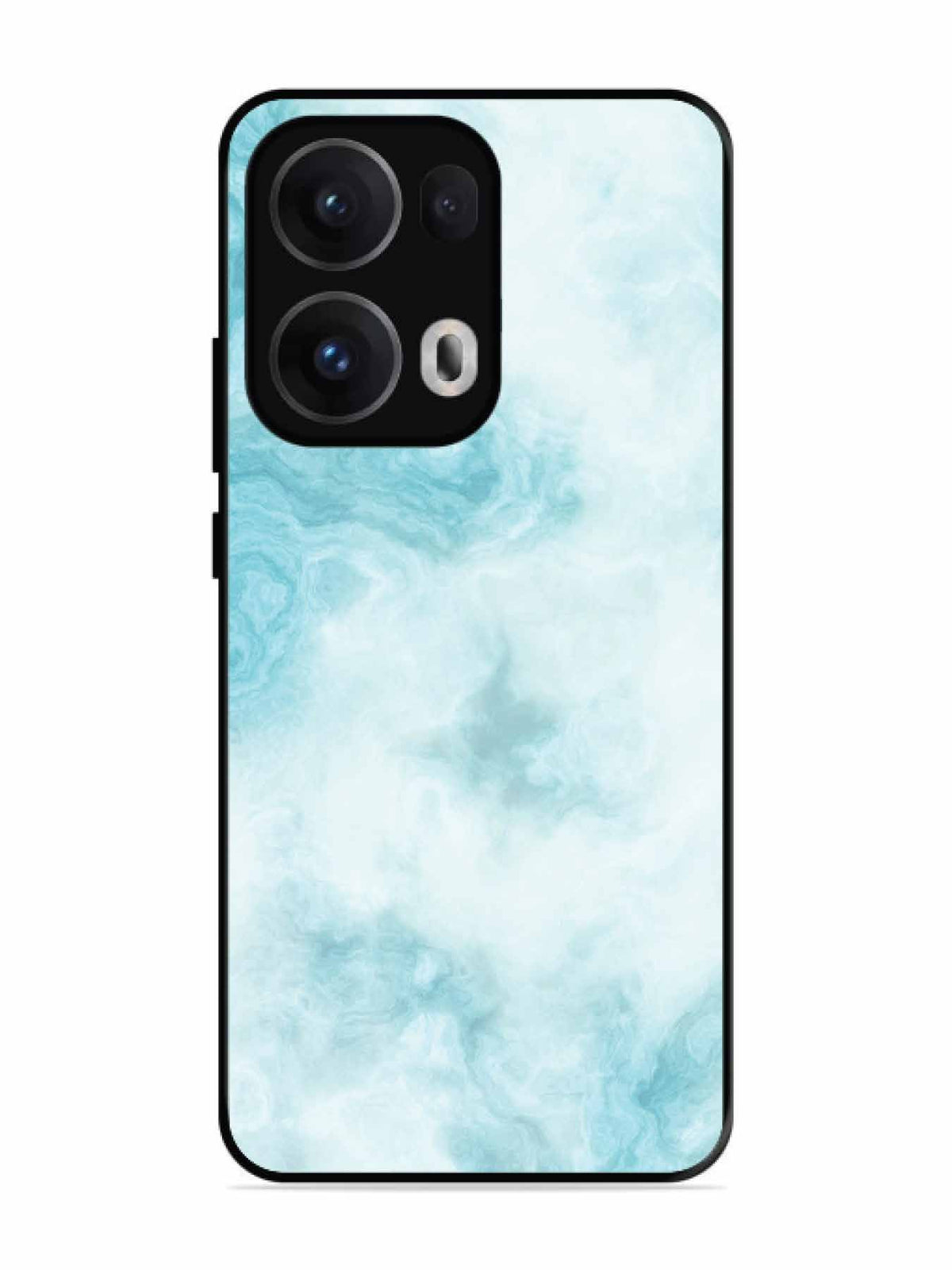 Oppo RENO 13 Pro Light Blue with White Ocean Marble